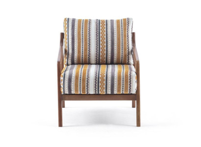  Wohnzimmer Lounge Designer Modern 1-Sitzer Sofa Stoffsofa mit Kissen